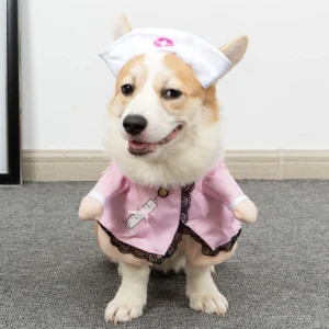 Zabawny kombinezon cosplay dla psa i kota Fioletowy