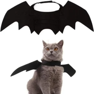 Kostium nietoperza dla psa i kota na Halloween Czarny