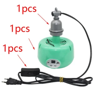 Lampa grzewcza z termostatem dla gadów i drobiu E27 25-100W żółty