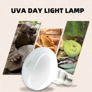 Lampa grzewcza UVA UVB dla gadów z kontrolerem temperatury 25-100W Pomarańczowy