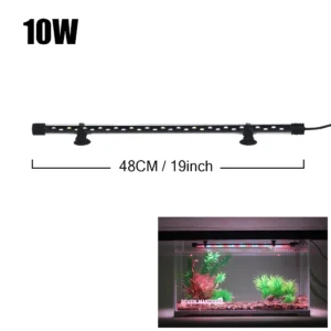 Lampa LED do akwarium 18-58 cm wodoodporna — oświetlenie dekoracyjne 5730 chip Czerwony