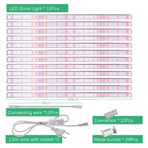 Lampa LED pełne spektrum do roślin terrarium i akwarium Rgb