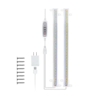 Lampa LED do roślin w terrarium USB z timerem – uprawa fito Zimny biały