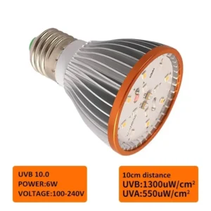 Lampa LED UVA UVB pełne spektrum 5.0/10.0 dla gadów do terrarium Czerwony