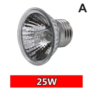 Lampa UVA UVB pełne spektrum 25-75W dla gadów — żarówka grzewcza żółw i węże Ciemny brąz