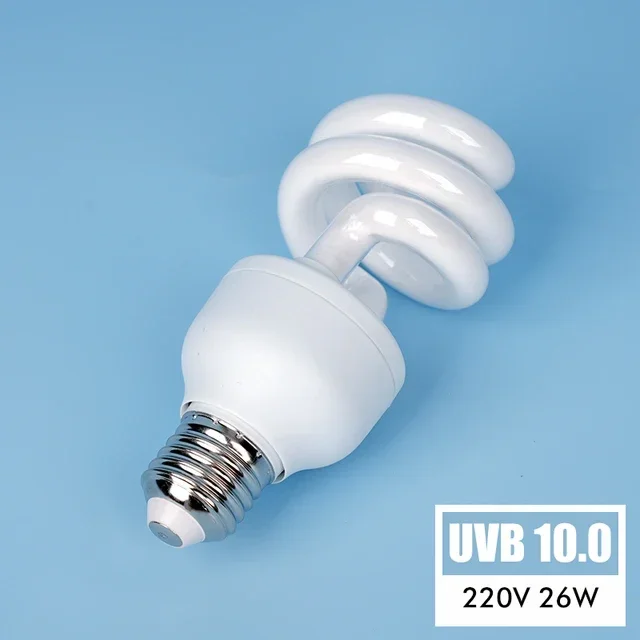 Lampa UVB 5.0 i 10.0 dla gadów energooszczędna 13W/26W Ciemny brąz