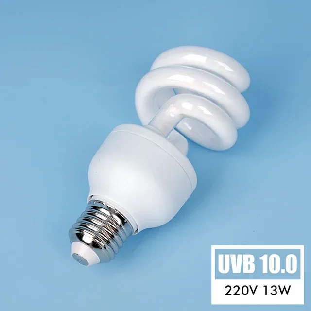Lampa UVB 5.0 i 10.0 dla gadów energooszczędna 13W/26W Czerwony