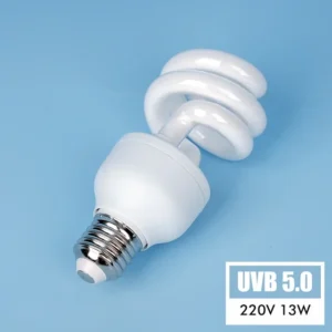Lampa UVB 5.0 i 10.0 dla gadów energooszczędna 13W/26W Jasnoszary