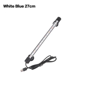 Lampa zanurzeniowa LED do akwarium 17–47 cm — USB, wzrost roślin Czarny