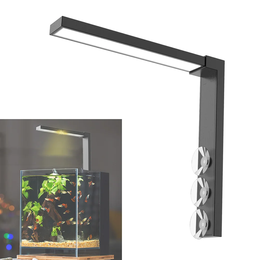 Lampka LED do mini akwarium i misek na ryby — dwa tryby świetlne