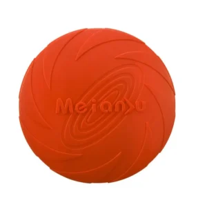 Latający dysk dla psa, odporny na ugryzienia frisbee treningowe Czerwony