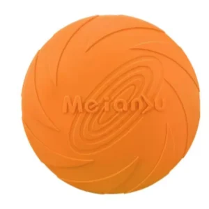 Latający dysk dla psa - silikonowe frisbee odporne na gryzienie Pomarańczowy