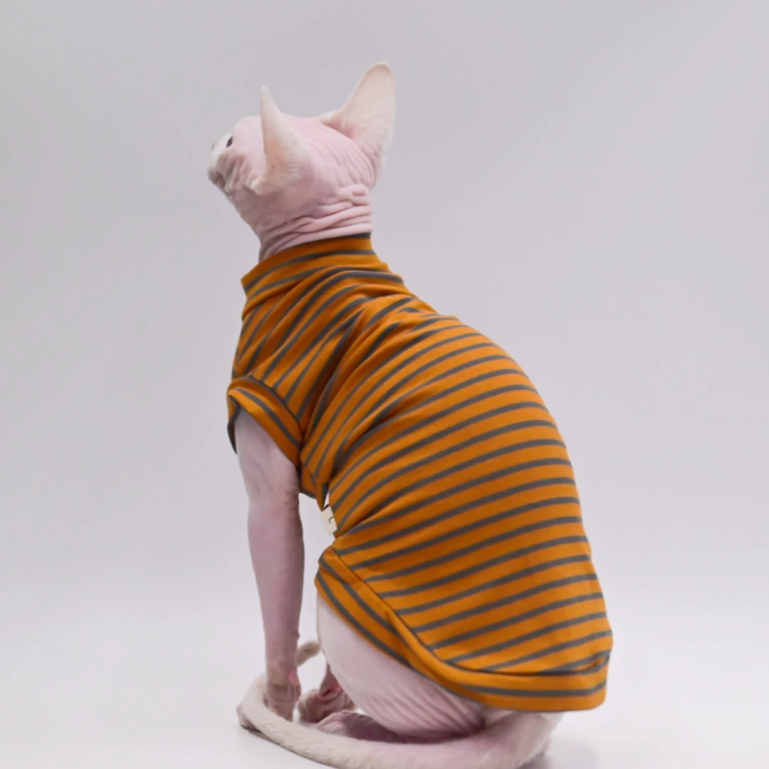 Letni koszulek chłodzący dla kota Sphynx Devon Rex Abyssinian Burgundia