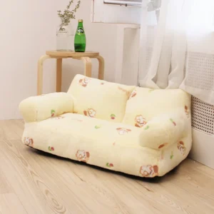 Luksusowa zimowa sofa dla kota i psa z gniazdem Biały