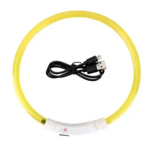 Luminous obroża LED USB dla psa nocna z akumulatorem Zielony