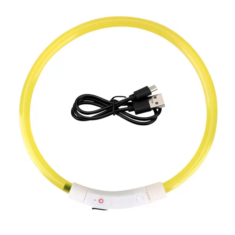 Luminous obroża LED USB dla psa nocna z akumulatorem Zielony