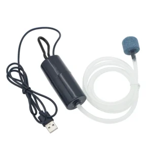 Mała pompa powietrza USB 5V 1W do akwarium i hodowli ryb Biały