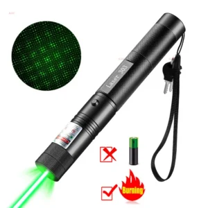 Mały wskaźnik laserowy dla kota na breloku – zielone światło bez baterii Zielony