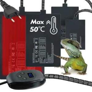 Mata grzewcza PVC dla gadów 6–36W z regulowanym termostatem 
