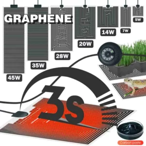 Mata grzewcza do terrarium 5–45W z regulacją temperatury – dla gadów 