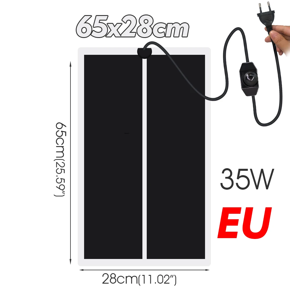 Mata grzewcza do terrarium z regulatorem 5W–45W wtyczka EU Leopard