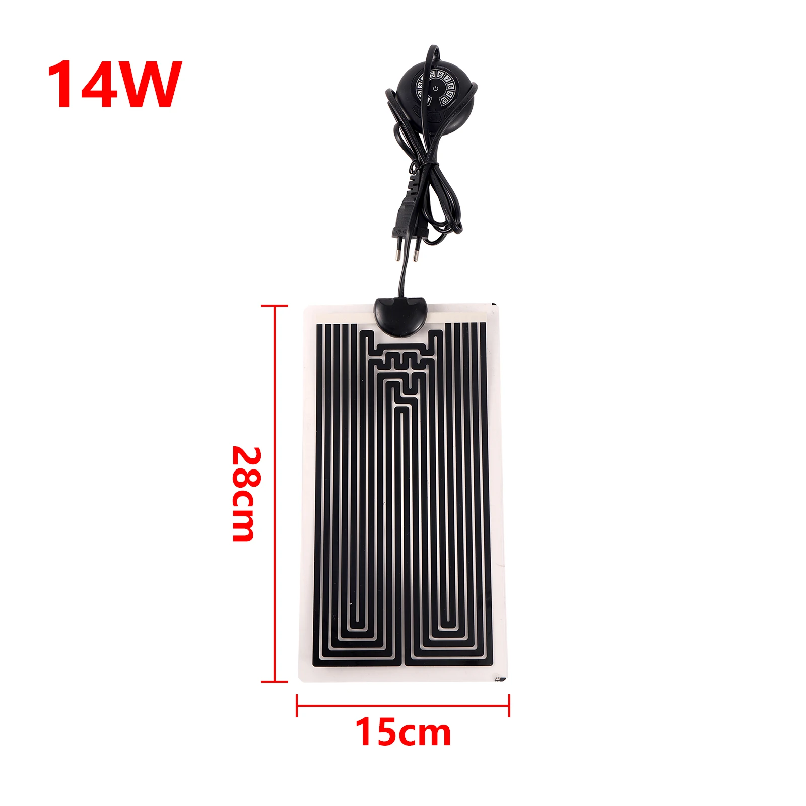 Mata grzewcza do terrarium 5–45W z regulatorem temperatury Jasnozielony