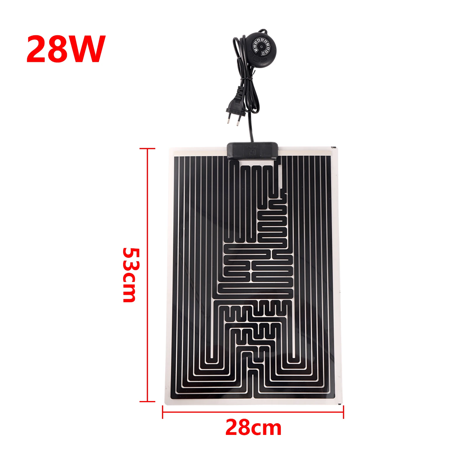 Mata grzewcza do terrarium 5–45W z regulatorem temperatury Pomarańczowy