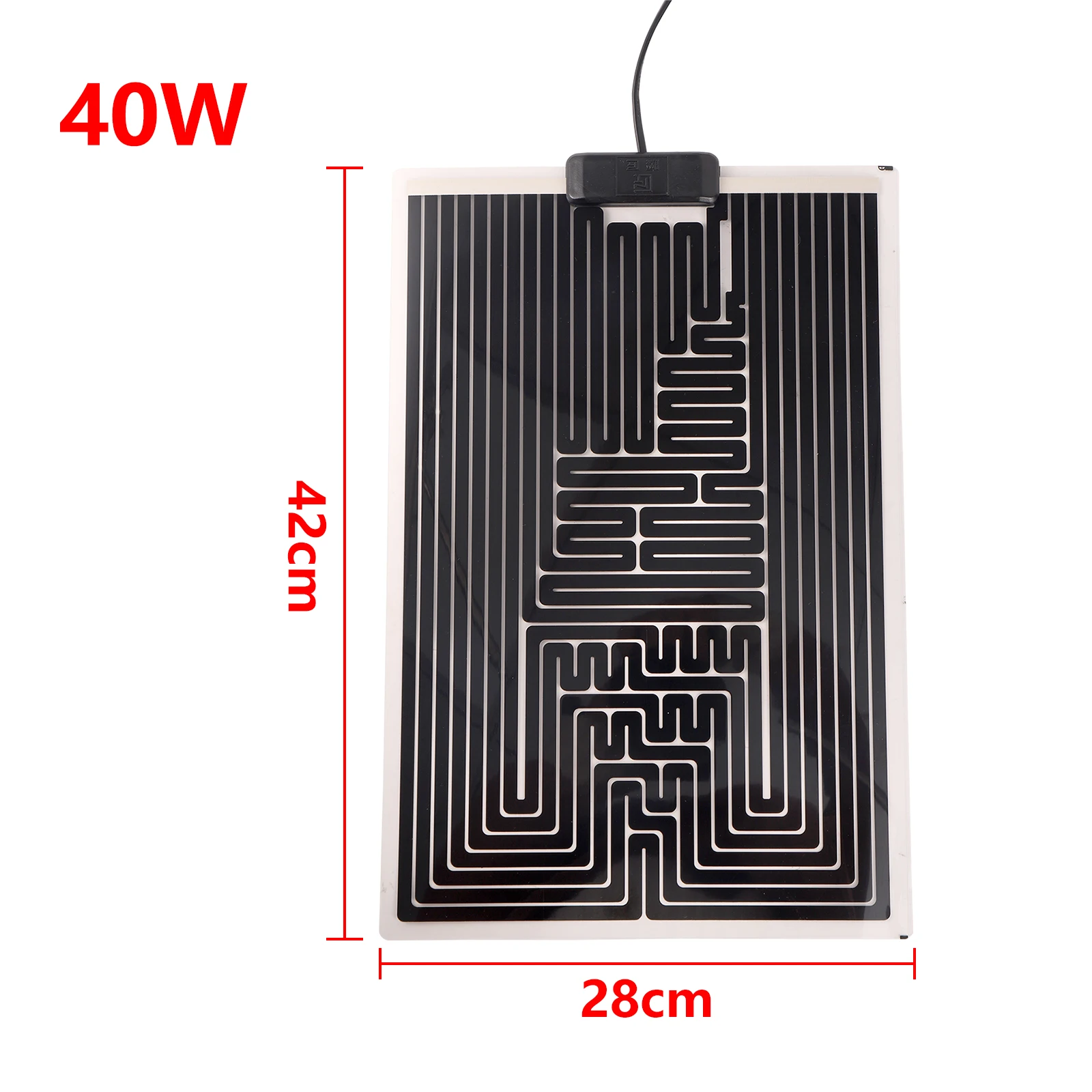 Mata grzewcza do terrarium 5–45W z regulatorem temperatury śliwka