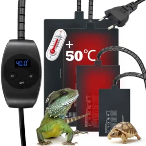 Mata grzewcza z termostatem dla gadów 6-36W – podkładka PVC do terrarium 