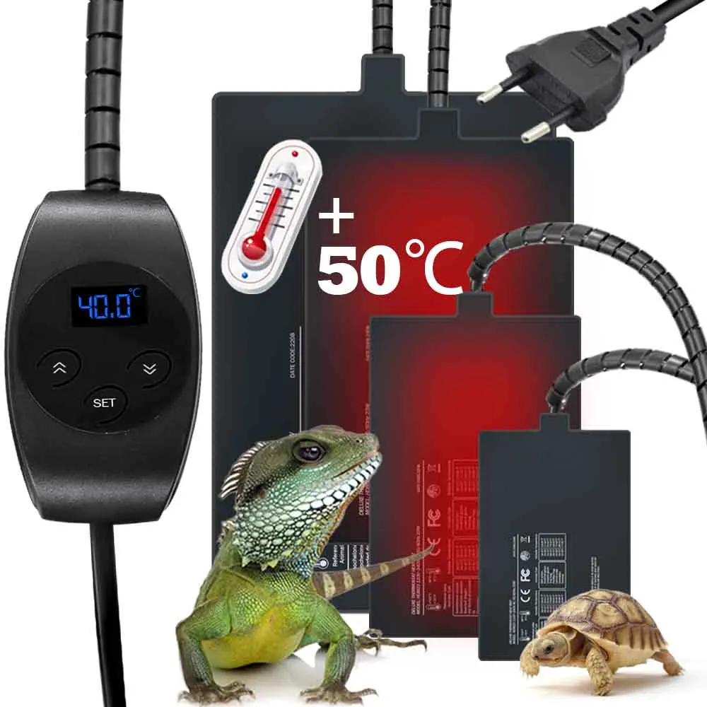 Mata grzewcza z termostatem dla gadów 6-36W – podkładka PVC do terrarium
