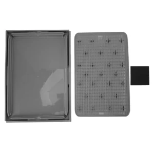 Mata pod kuwetę dla kota 41x28 cm wyłapująca żwirek Biały