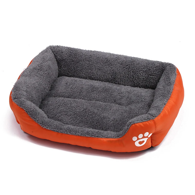 Miękka sofa legowisko dla psa i kota z możliwością prania Pomarańczowy