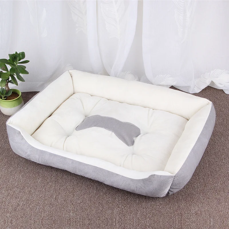 Miękka sofa legowisko dla psa i kota z możliwością prania Zielony jabłko