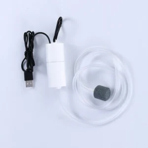 Mini pompa tlenowa USB do akwarium przenośna i cicha Biały