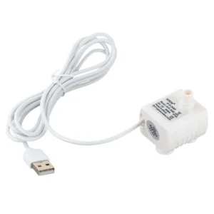 Mini pompa zanurzeniowa USB 200 L/H do akwarium i poidełka Biały