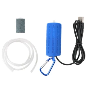 Mini pompka tlenowa USB do akwarium terrarium wodnego — cicha i oszczędna Biały