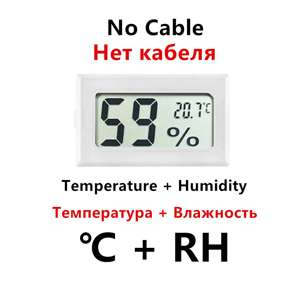 Mini termometr higrometr LCD do akwarium i inkubatora Czerwony