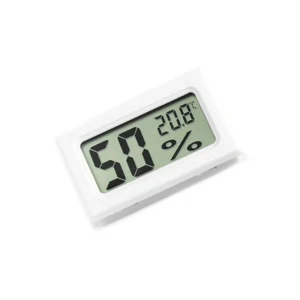 Mini termometr higrometr LCD z sondą zewnętrzną — czujnik temperatury wilgotności Złoto