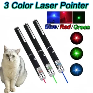 Mini wskaźnik laserowy LED dla kota - zabawka do zabawy w łowy Zielony