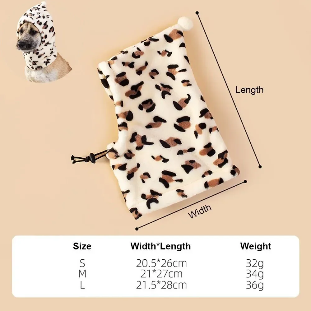 Nauszniki dla psa na czas suszenia i kąpieli Leopard print s