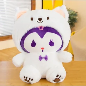 /-/ New Kawaii 25cm Sanrio Plush Toy Jade Dog Kuromi Dressing Doll Dol E