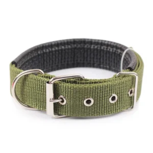Nylonowa obroża regulowana dla psa Armygreen