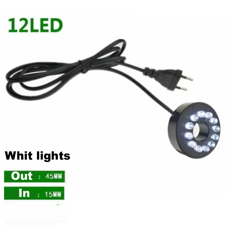 Okrągła lampa LED do akwarium i pompy fontannowej – dekoracja zbiornika Biały