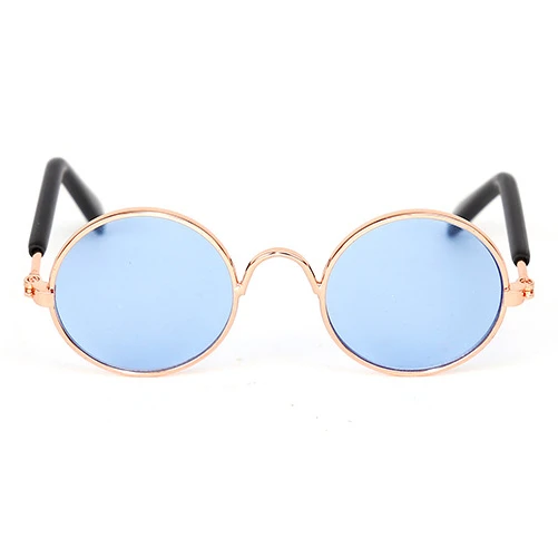 Okrągłe okulary dla kota i psa do zdjęć, w stylu vintage Jasnozielony