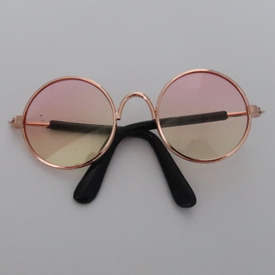 Okrągłe okulary dla kota i psa do zdjęć, w stylu vintage Wielo