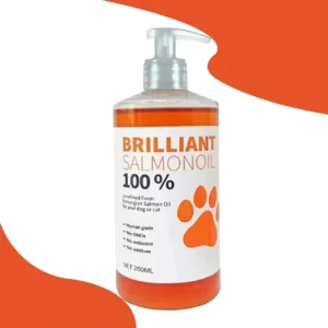 Olej z łososia dla psa PET BRILLIANT 200 ml — 21 kwasów Omega