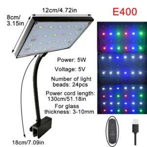 Oświetlenie LED do akwarium z timerem E