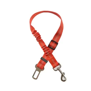 Pas bezpieczeństwa dla psa do samochodu Czerwony