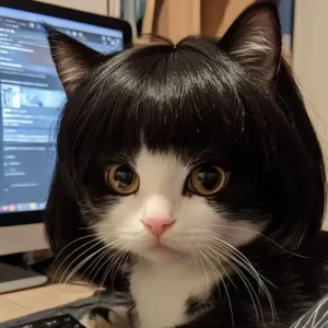 Peruka dla psa i kota na Halloween do samodzielnego przycięcia Biały