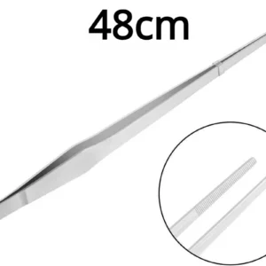 Pęseta 38/48 cm ze stali nierdzewnej do akwarium i sadzenia roślin wodnych Zielony